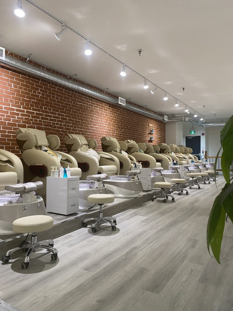 Spa pedicure at TO. Nails Touch in downtown Toronto